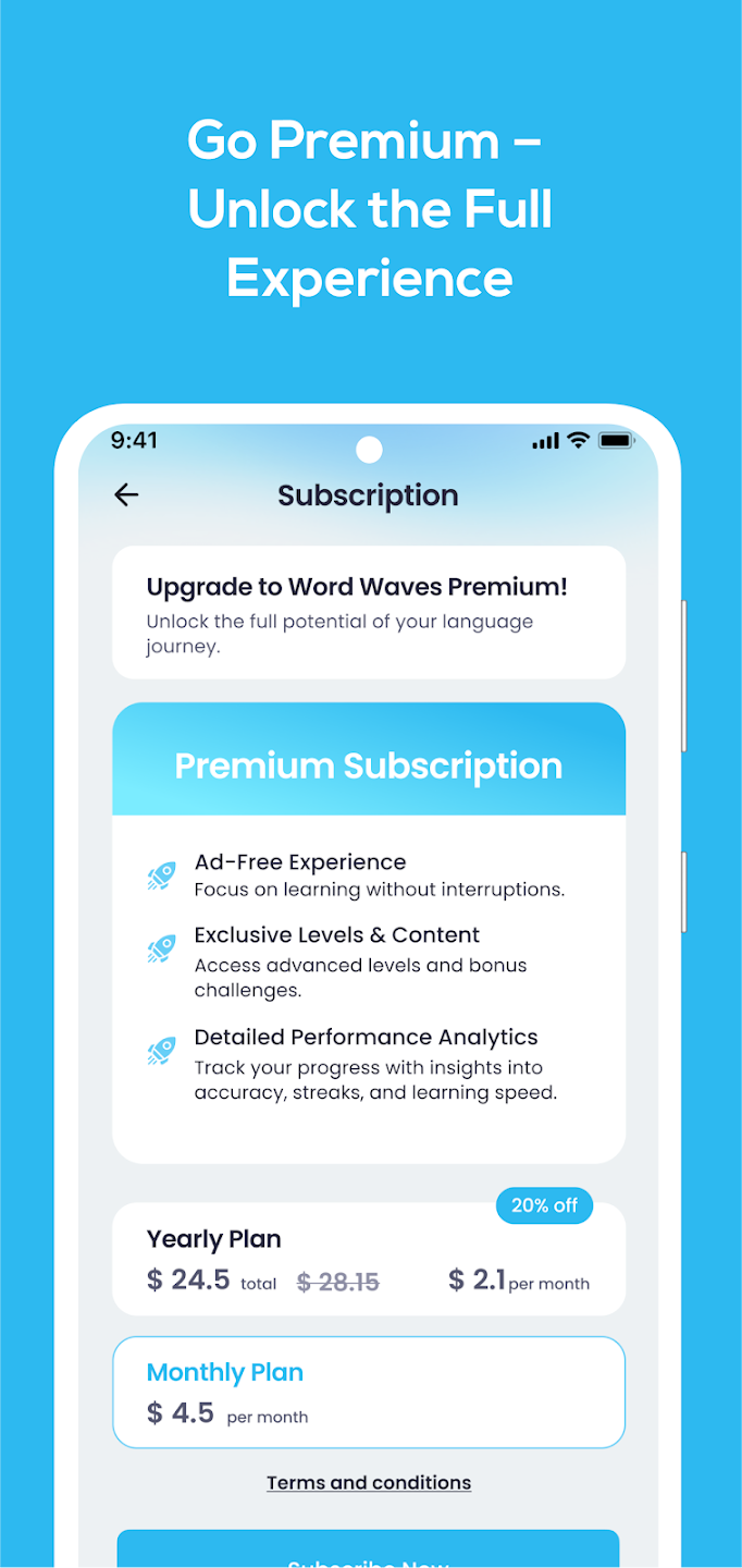 Word Waves app screenshot